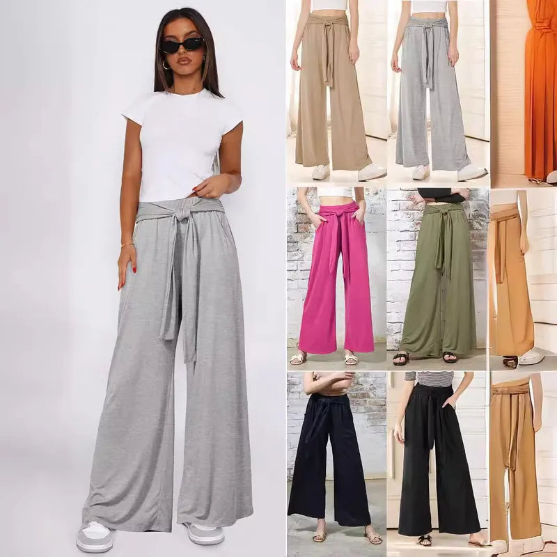 🧘👖 Women’s Draped Wide-Leg Yoga Pants 👖🧘