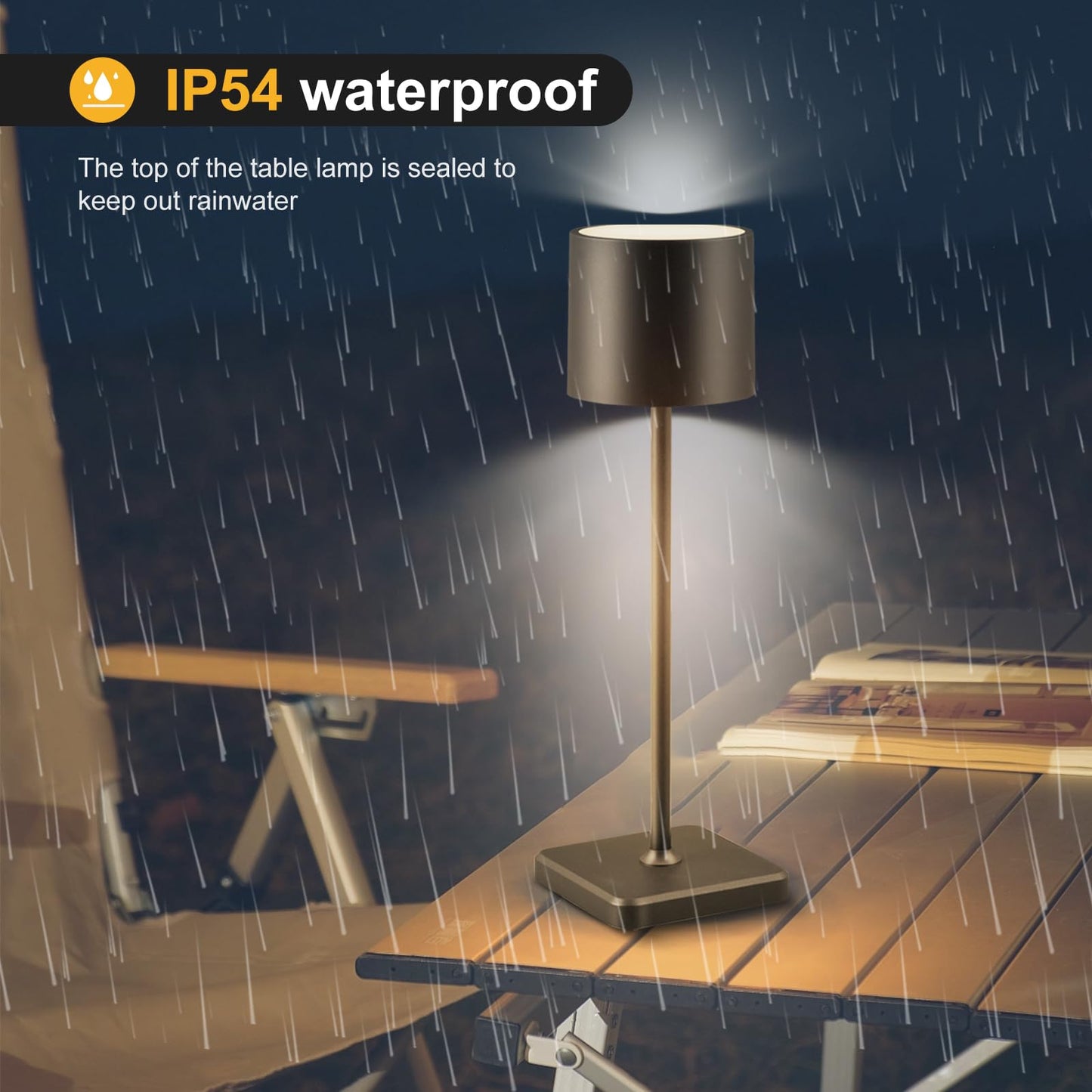 2 Pack Cordless Rechargeable LED Table Lamps