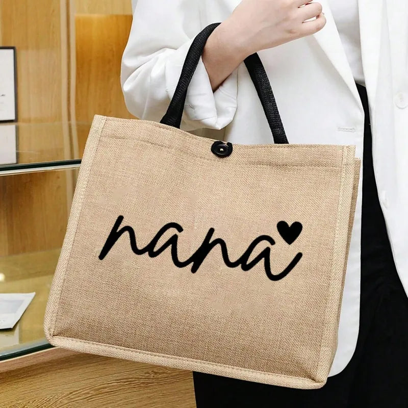 👜 “Nana” Square Linen Bag & Purse Set 👜