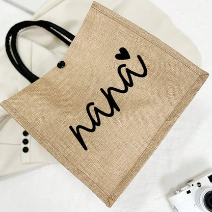 👜 “Nana” Square Linen Bag & Purse Set 👜