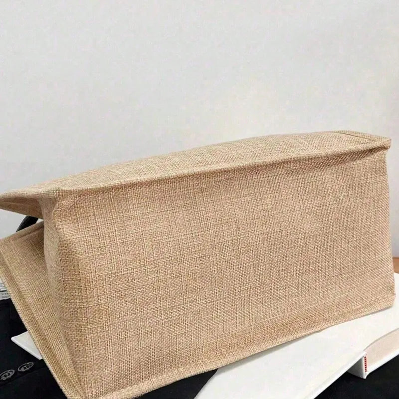 👜 “Nana” Square Linen Bag & Purse Set 👜