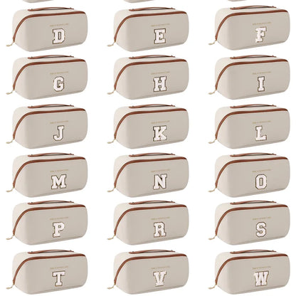 ✨ Initial Polyester Cosmetic Bag – Multi Layer Design ✨
