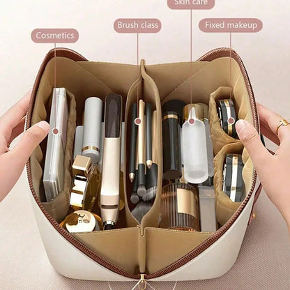 ✨ Initial Polyester Cosmetic Bag – Multi Layer Design ✨