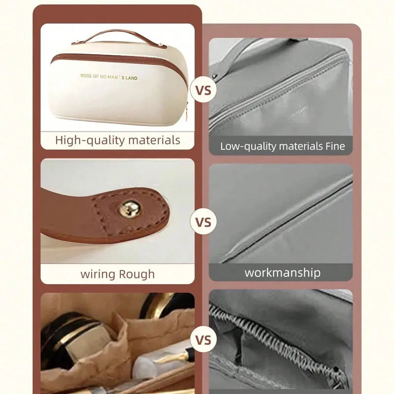 ✨ Initial Polyester Cosmetic Bag – Multi Layer Design ✨