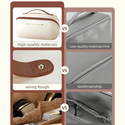 ✨ Initial Polyester Cosmetic Bag – Multi Layer Design ✨