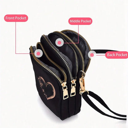 🦋✨ Square Multi-Pocket Single Shoulder Phone Bag ✨🦋