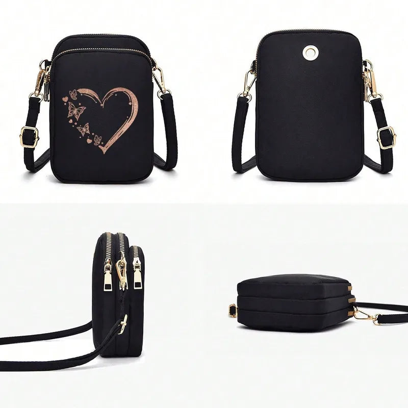 🦋✨ Square Multi-Pocket Single Shoulder Phone Bag ✨🦋