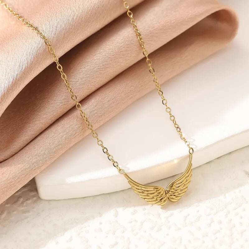 😇 Stainless Steel Angel Wings Necklaces 😇