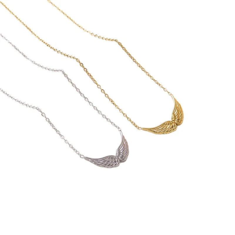 😇 Stainless Steel Angel Wings Necklaces 😇