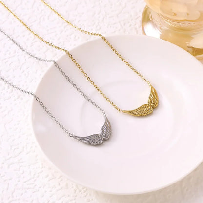 😇 Stainless Steel Angel Wings Necklaces 😇