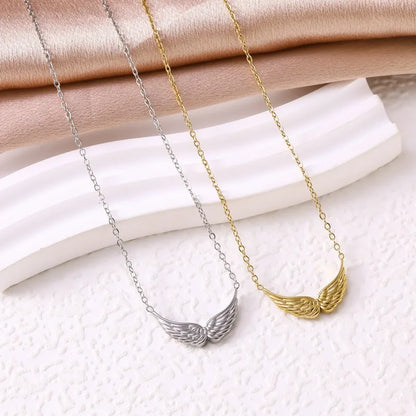 😇 Stainless Steel Angel Wings Necklaces 😇