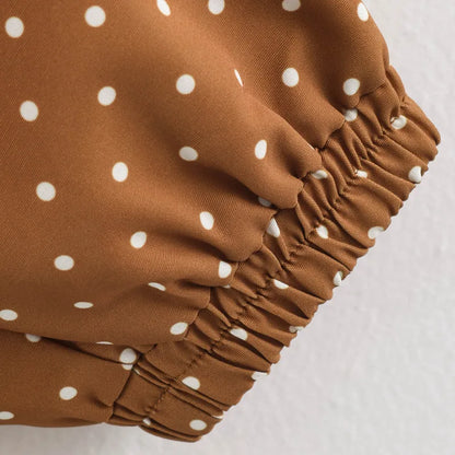 Brown Polka Dot Jacket