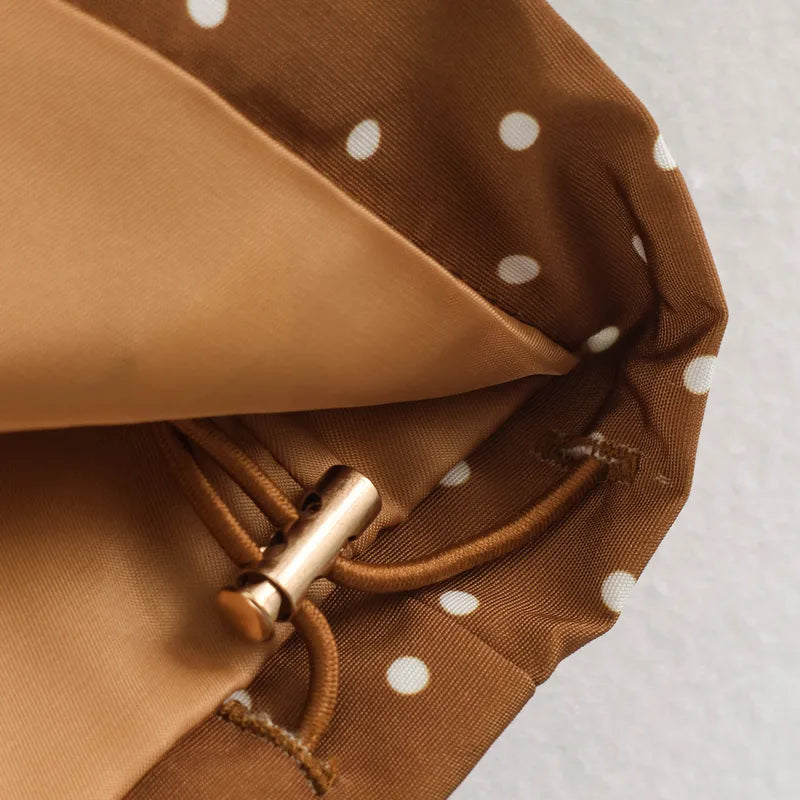 Brown Polka Dot Jacket