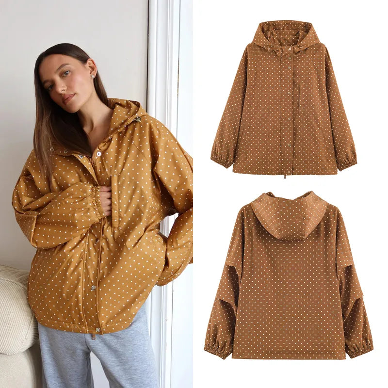Brown Polka Dot Jacket