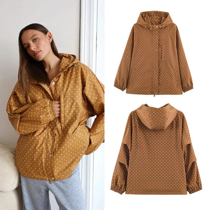 Brown Polka Dot Jacket