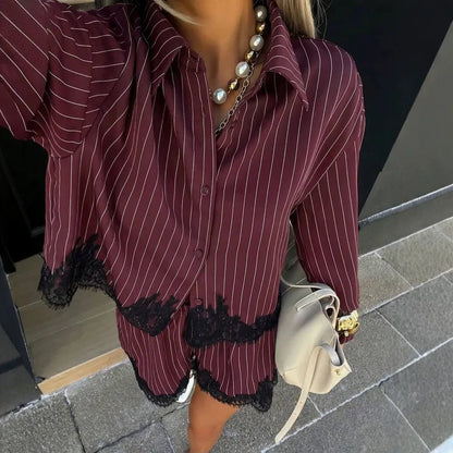 ❤️ 2pc Stripe Shorts Co-Ord Set ❤️