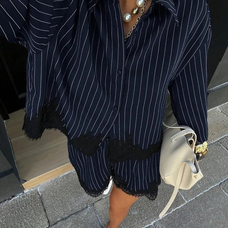 ❤️ 2pc Stripe Shorts Co-Ord Set ❤️