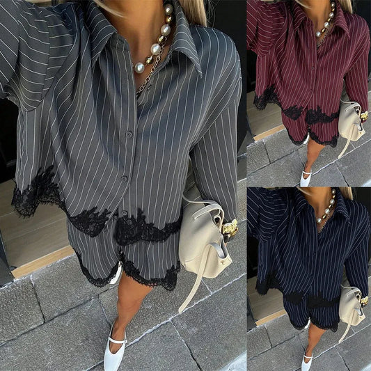❤️ 2pc Stripe Shorts Co-Ord Set ❤️