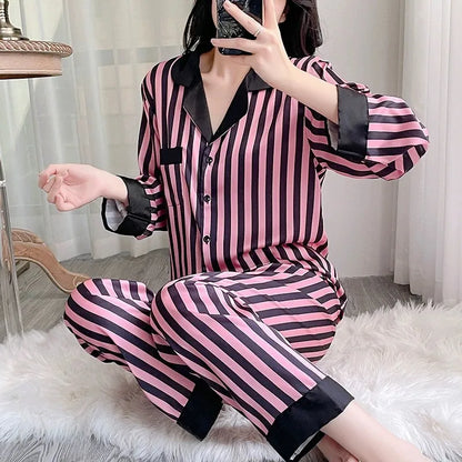 Black & Pink Striped PJs