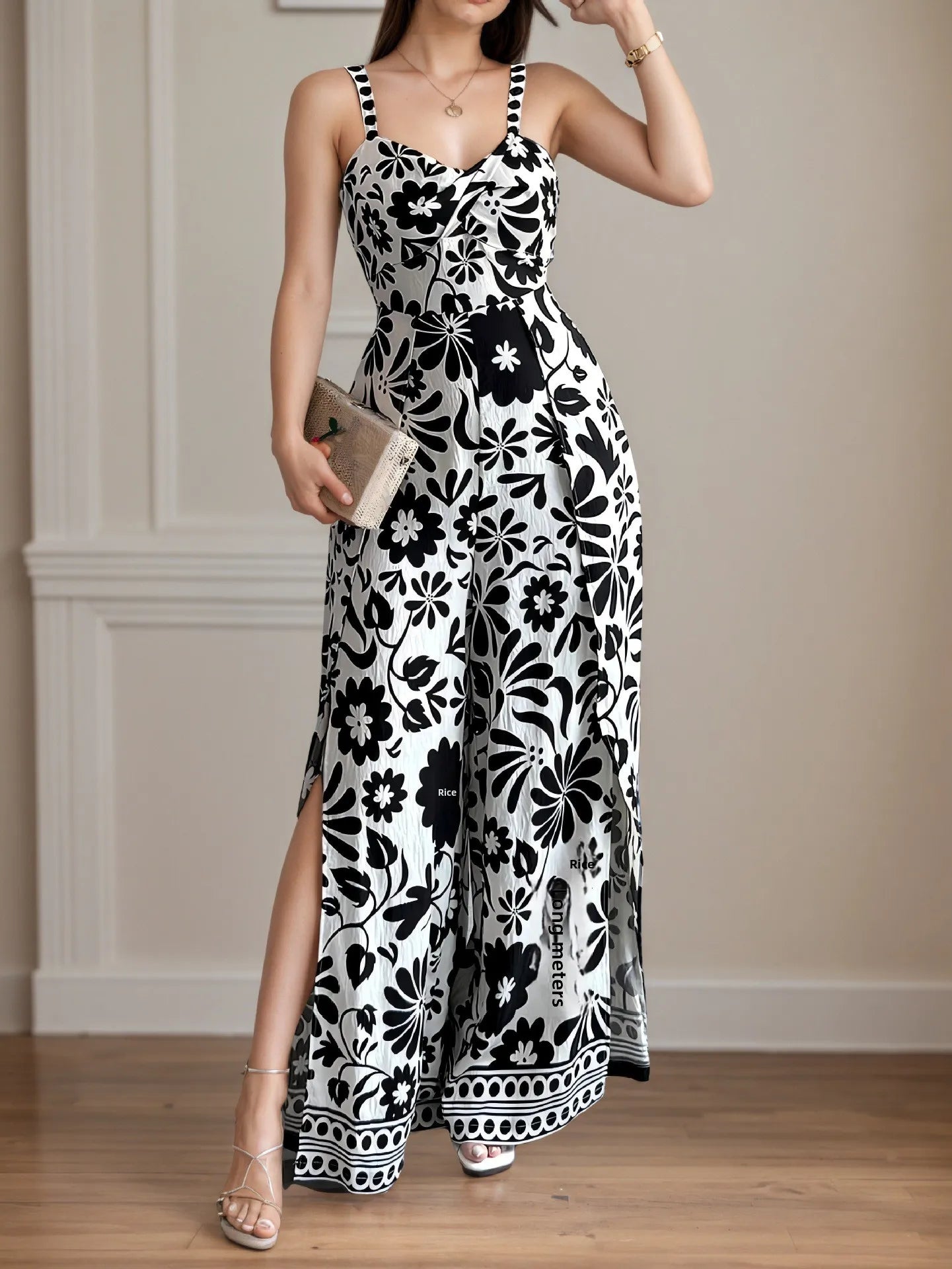 🌺 Flower Pattern Full Length Jumpsuits (4 Colour Choices!) 🌺