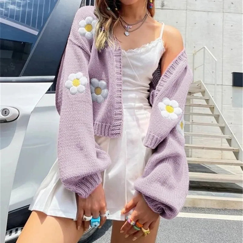 🌼 3D Flower Cardigans 🌼