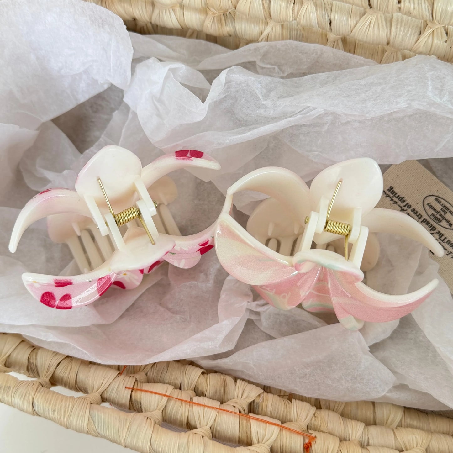 🌸 5pc Flower Hair Claw Set 🌸