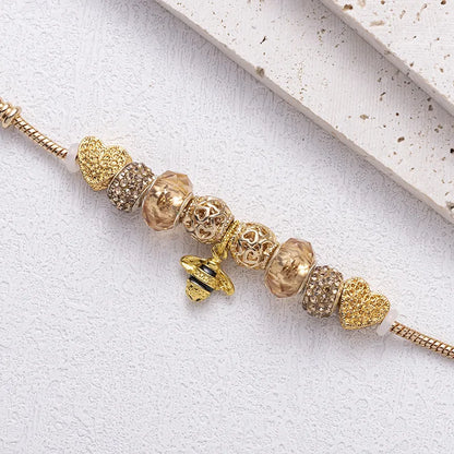 🐝 Sweet Gold Bee Charm Bracelet 🐝