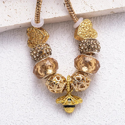 🐝 Sweet Gold Bee Charm Bracelet 🐝