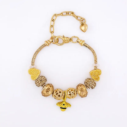 🐝 Sweet Gold Bee Charm Bracelet 🐝