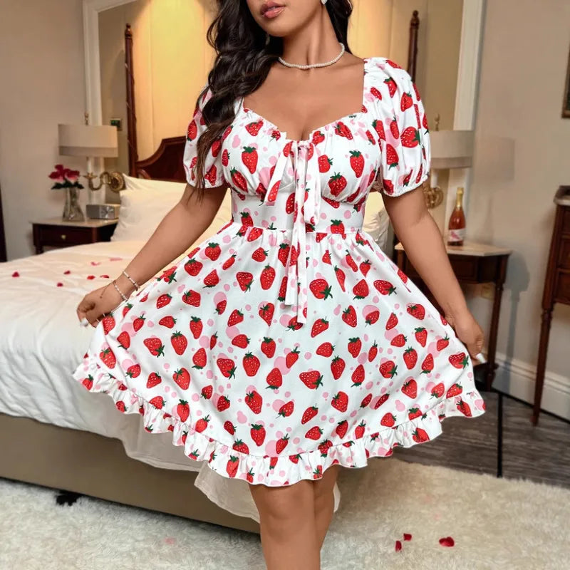 🍓 Strawberry Print Dress 🍓