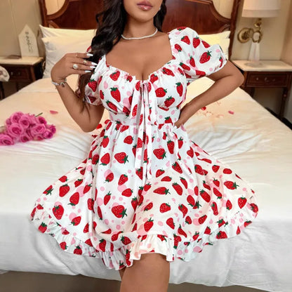 🍓 Strawberry Print Dress 🍓