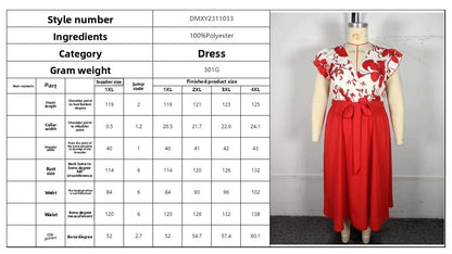 💃 Red Floral Dress 💃