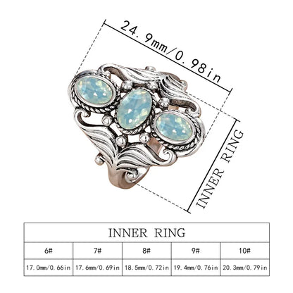 💍 Retro Bohemian Silver Plated Ring 💍
