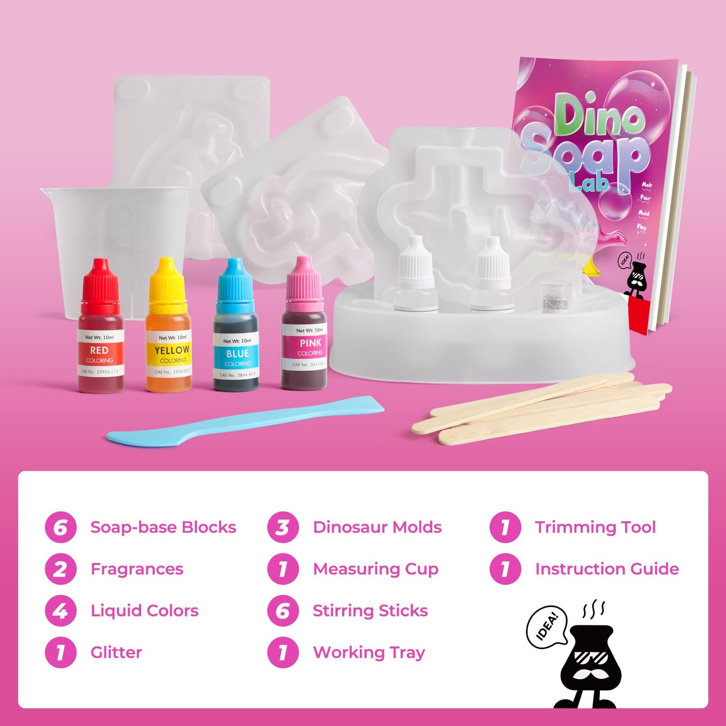 🦕 Dino Soap Making Kit for Kids 🦕