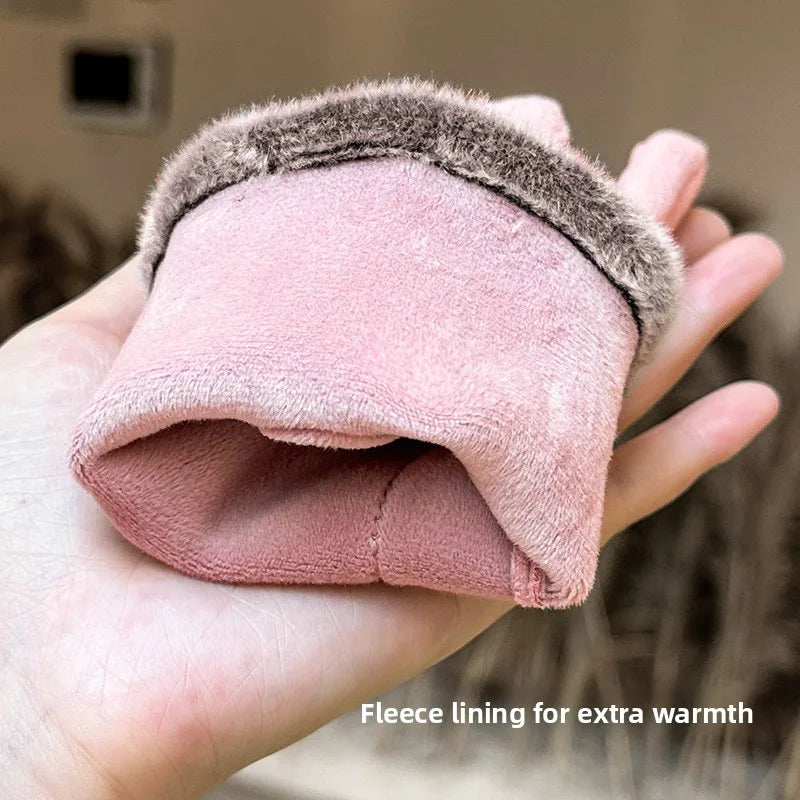 🧤🎀 Thickened Fleece Touchscreen Compatible Winter Gloves – Bow Edition 🎀🧤