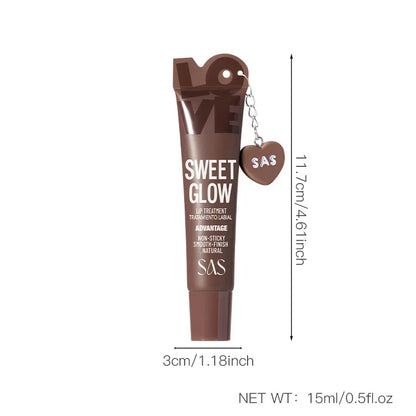 💄 Moisturizing Lip Gloss with Pendant Lipstick 💄