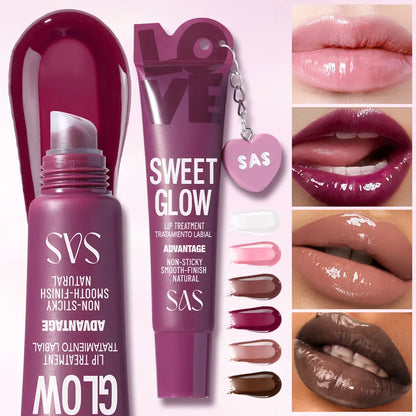 💄 Moisturizing Lip Gloss with Pendant Lipstick 💄