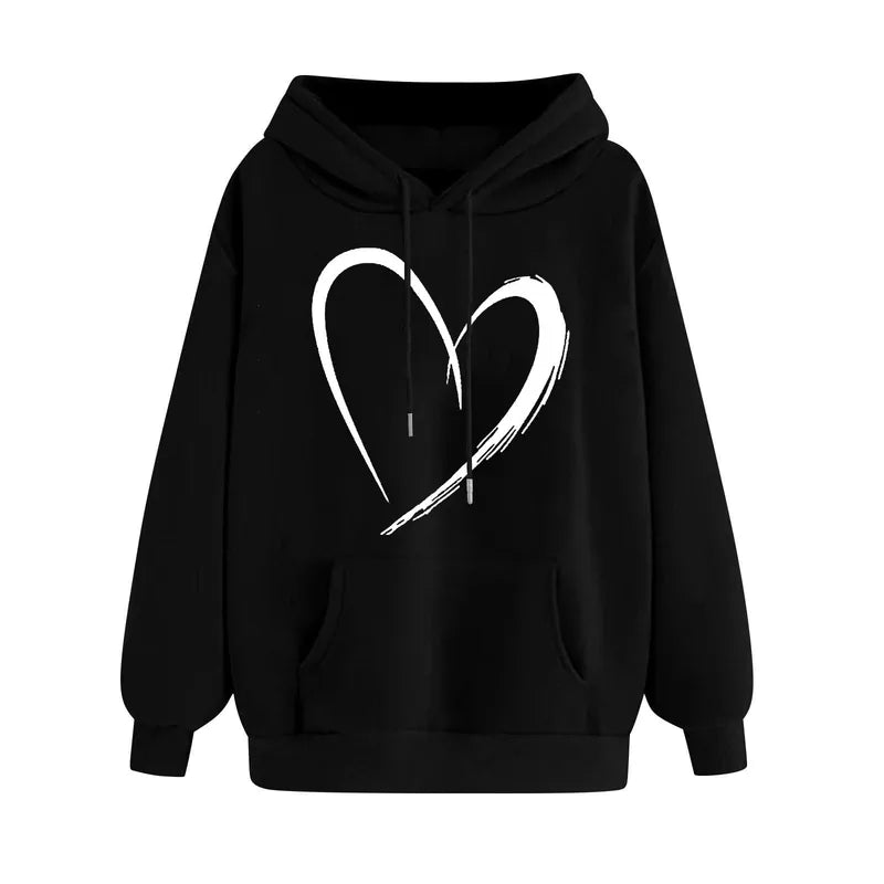 🤍 Elegant Heart Hoodies (Multiple Colour Choices!) 🤍