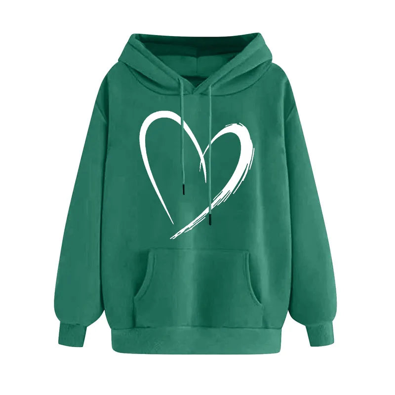 🤍 Elegant Heart Hoodies (Multiple Colour Choices!) 🤍