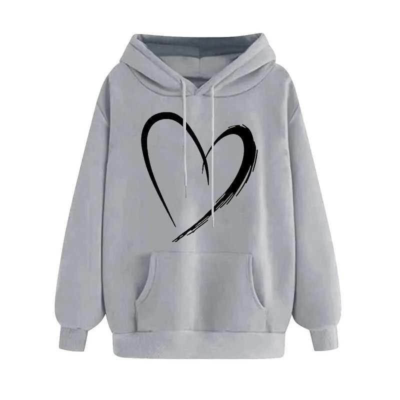 🤍 Elegant Heart Hoodies (Multiple Colour Choices!) 🤍