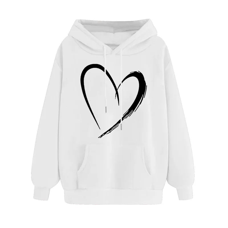 🤍 Elegant Heart Hoodies (Multiple Colour Choices!) 🤍