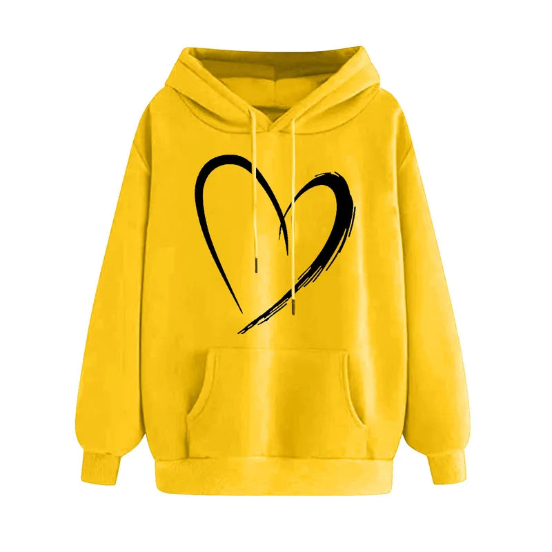 🤍 Elegant Heart Hoodies (Multiple Colour Choices!) 🤍