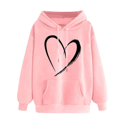 🤍 Elegant Heart Hoodies (Multiple Colour Choices!) 🤍