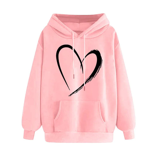 🤍 Elegant Heart Hoodies (Multiple Colour Choices!) 🤍