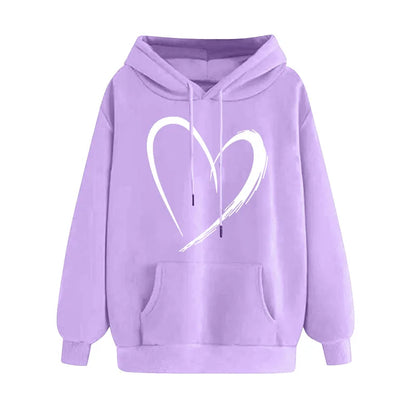 🤍 Elegant Heart Hoodies (Multiple Colour Choices!) 🤍