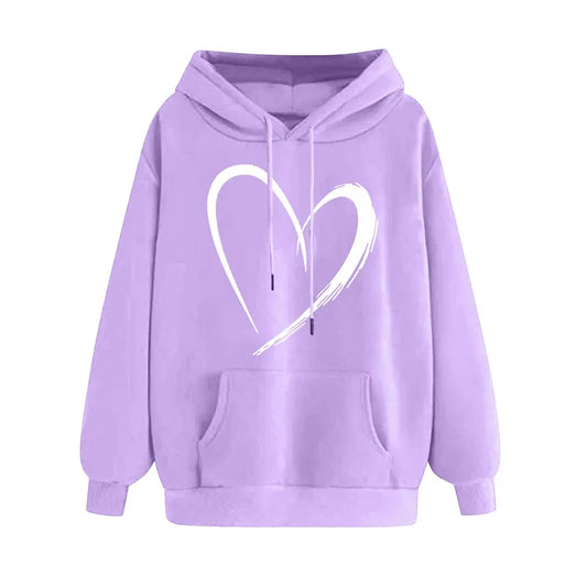 🤍 Elegant Heart Hoodies (Multiple Colour Choices!) 🤍