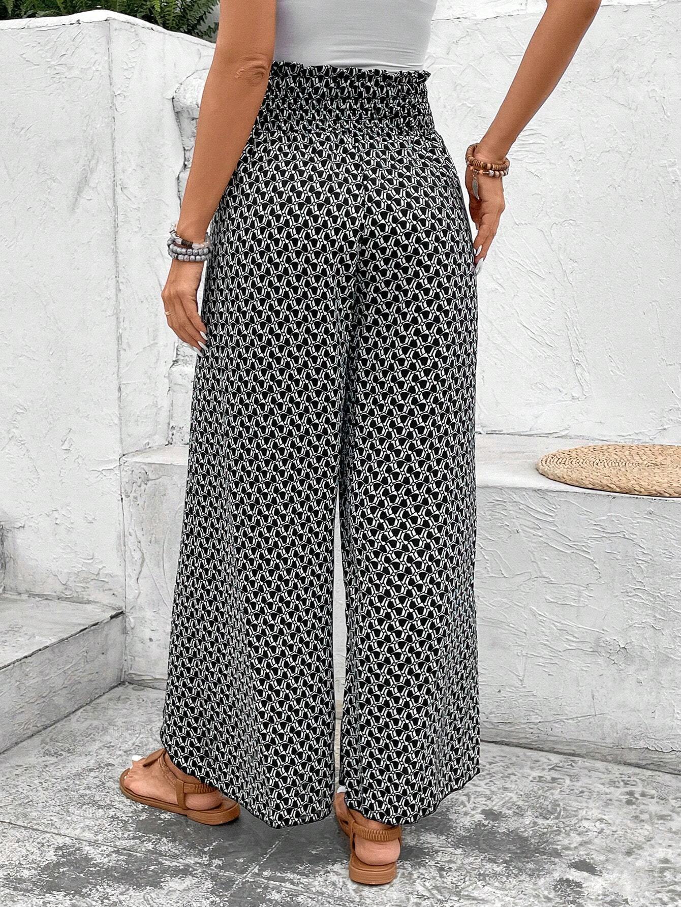 🌸 Floral Side Slit Wide Leg Skirt Pants 🌸