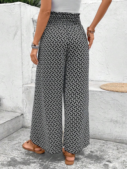 🌸 Floral Side Slit Wide Leg Skirt Pants 🌸