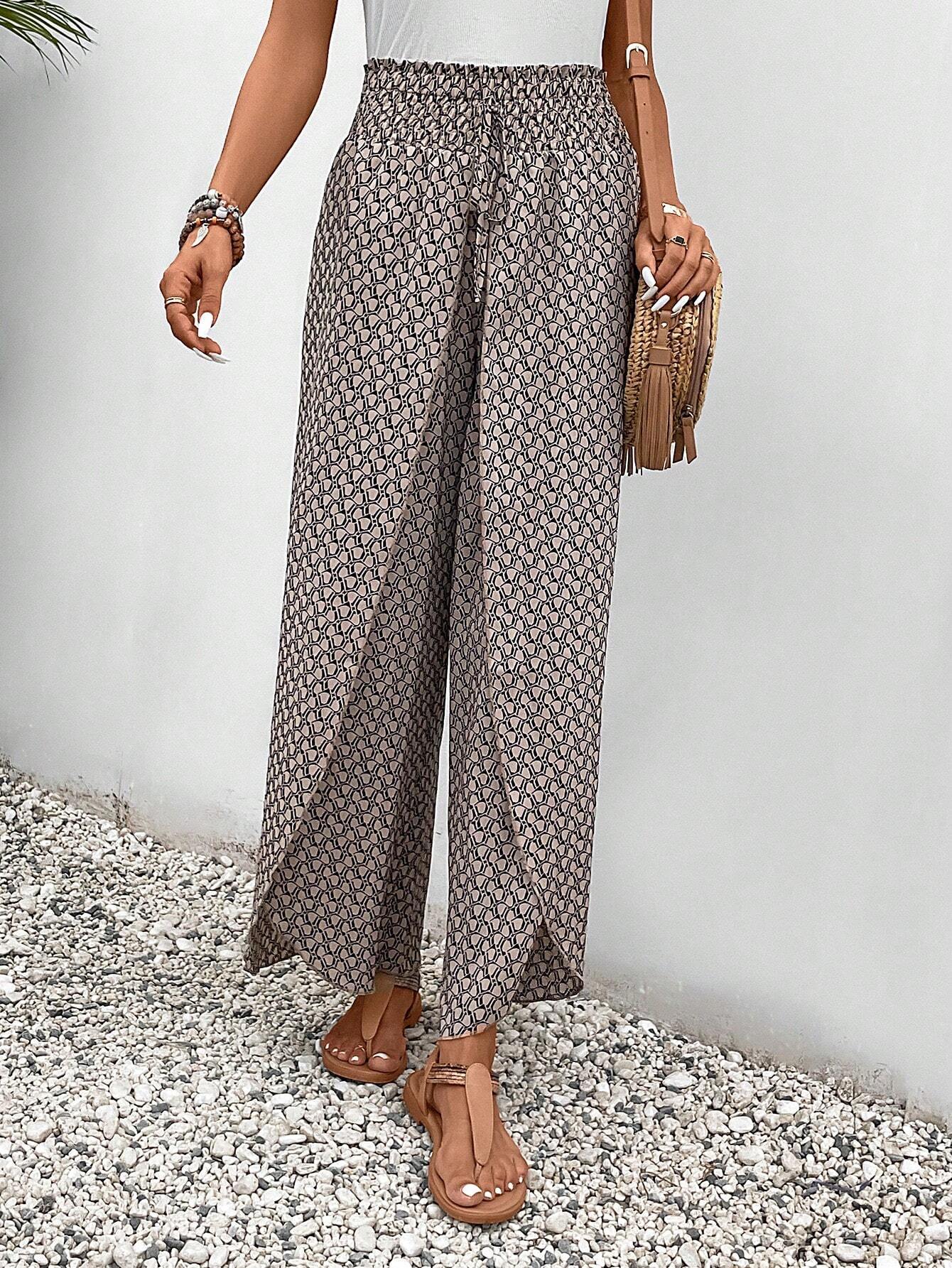 🌸 Floral Side Slit Wide Leg Skirt Pants 🌸