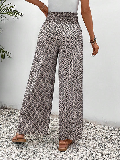 🌸 Floral Side Slit Wide Leg Skirt Pants 🌸